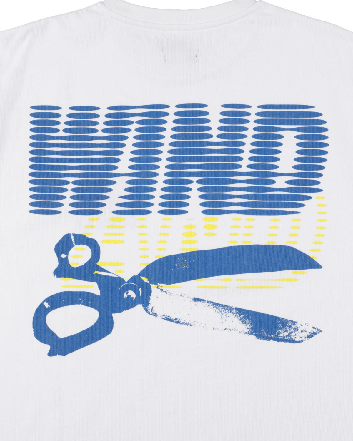 DENHAM x WDS LINE HALFTONE SCISSORS SULFUR TEE – WIND AND SEA