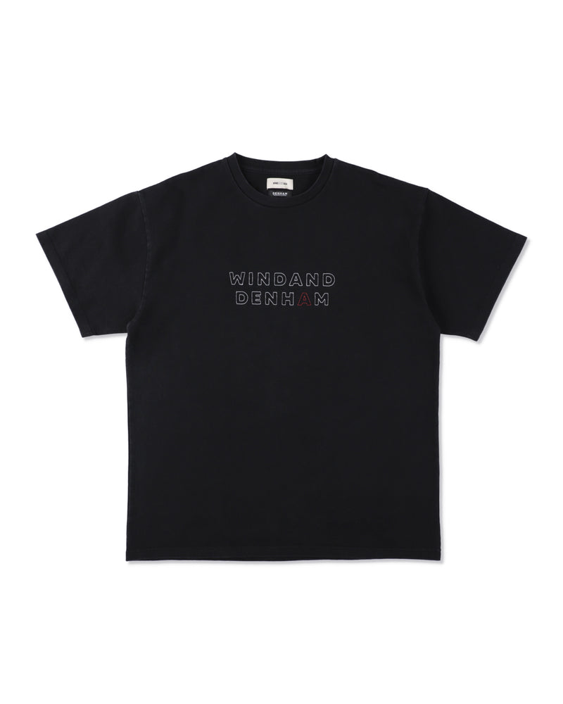DENHAM x WDS STRIPE PACHWORK SCISSORS TEE