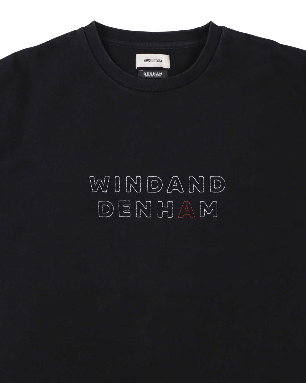 DENHAM x WDS STRIPE PACHWORK SCISSORS TEE – WIND AND SEA