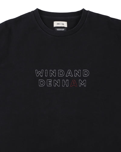 DENHAM x WDS STRIPE PACHWORK SCISSORS TEE