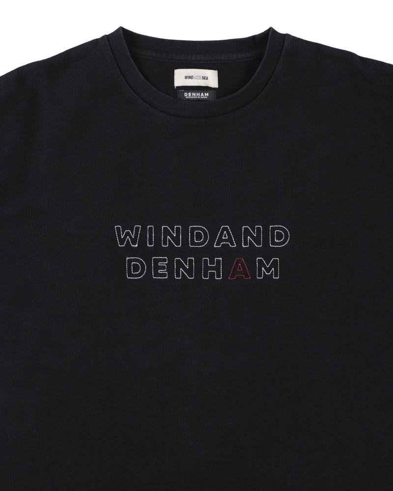 DENHAM x WDS STRIPE PACHWORK SCISSORS TEE