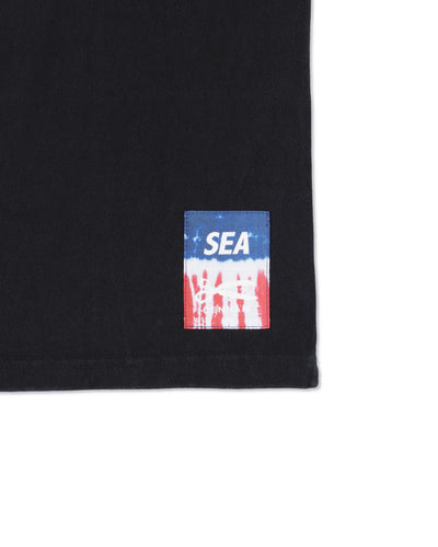 DENHAM x WDS STRIPE PACHWORK SCISSORS TEE