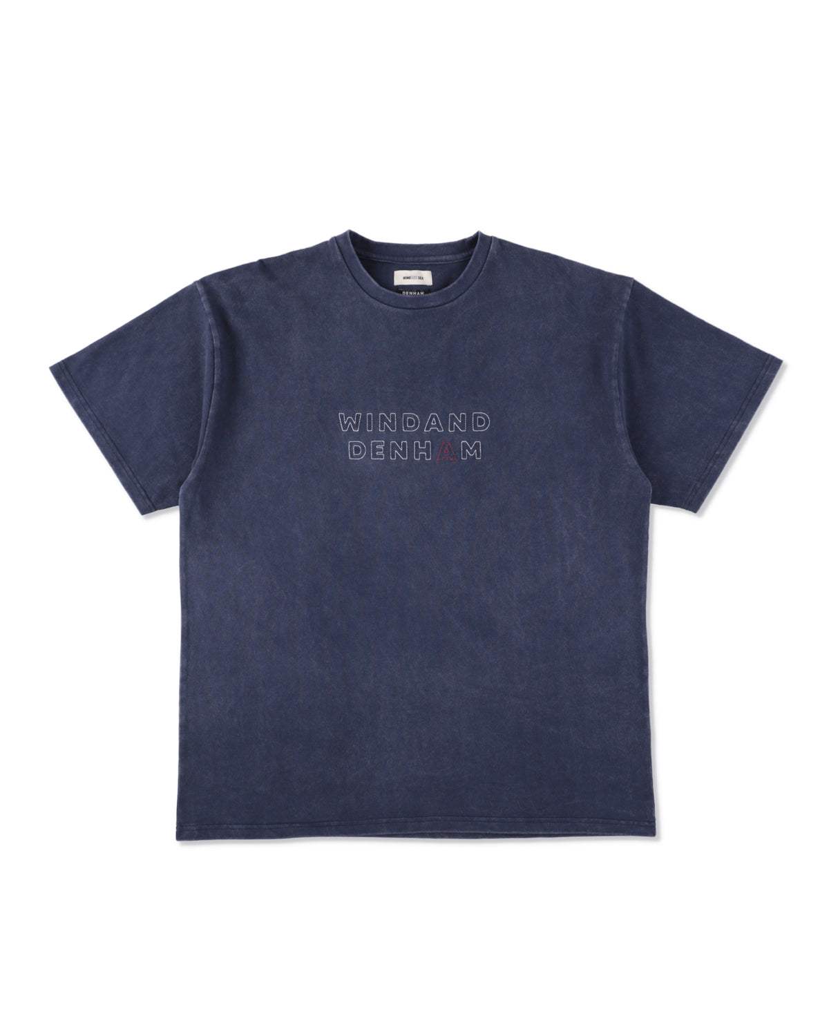 DENHAM x WDS STRIPE PACHWORK SCISSORS TEE