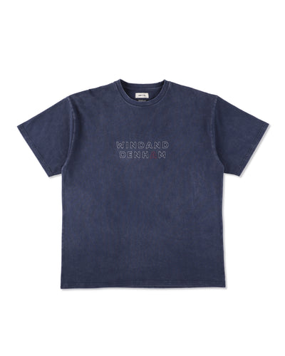 DENHAM x WDS STRIPE PACHWORK SCISSORS TEE