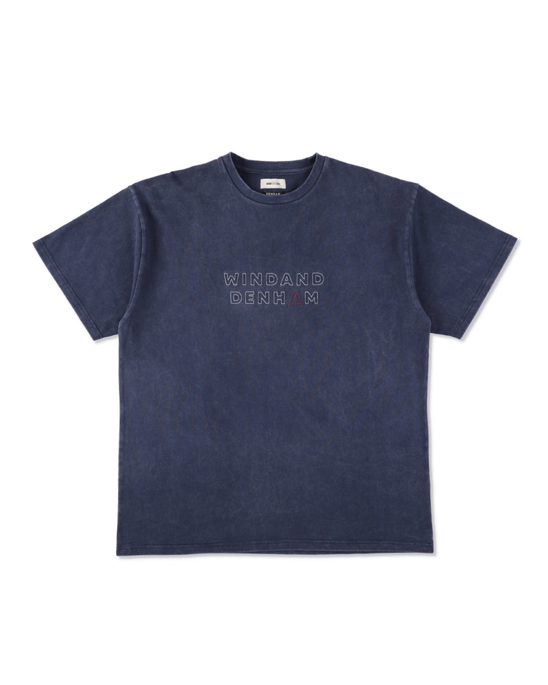 DENHAM x WDS STRIPE PACHWORK SCISSORS TEE