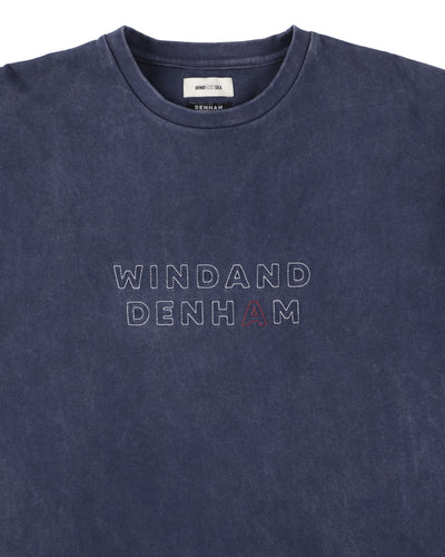 DENHAM x WDS STRIPE PACHWORK SCISSORS TEE