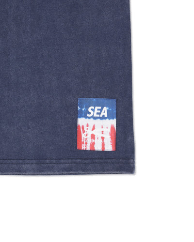 DENHAM x WDS STRIPE PACHWORK SCISSORS TEE
