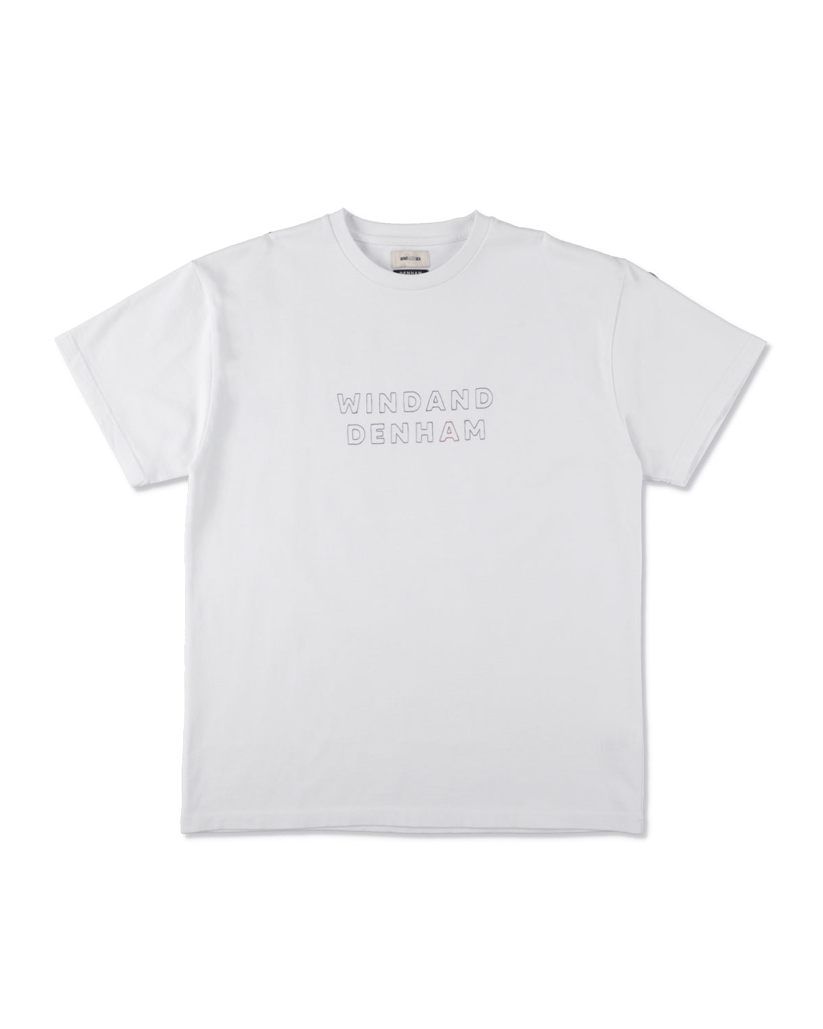 DENHAM x WDS STRIPE PACHWORK SCISSORS TEE