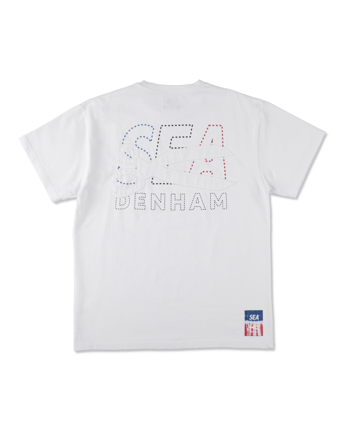 DENHAM x WDS STRIPE PACHWORK SCISSORS TEE – WIND AND SEA