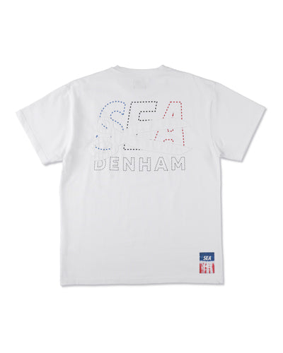 DENHAM x WDS STRIPE PACHWORK SCISSORS TEE