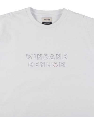 DENHAM x WDS STRIPE PACHWORK SCISSORS TEE