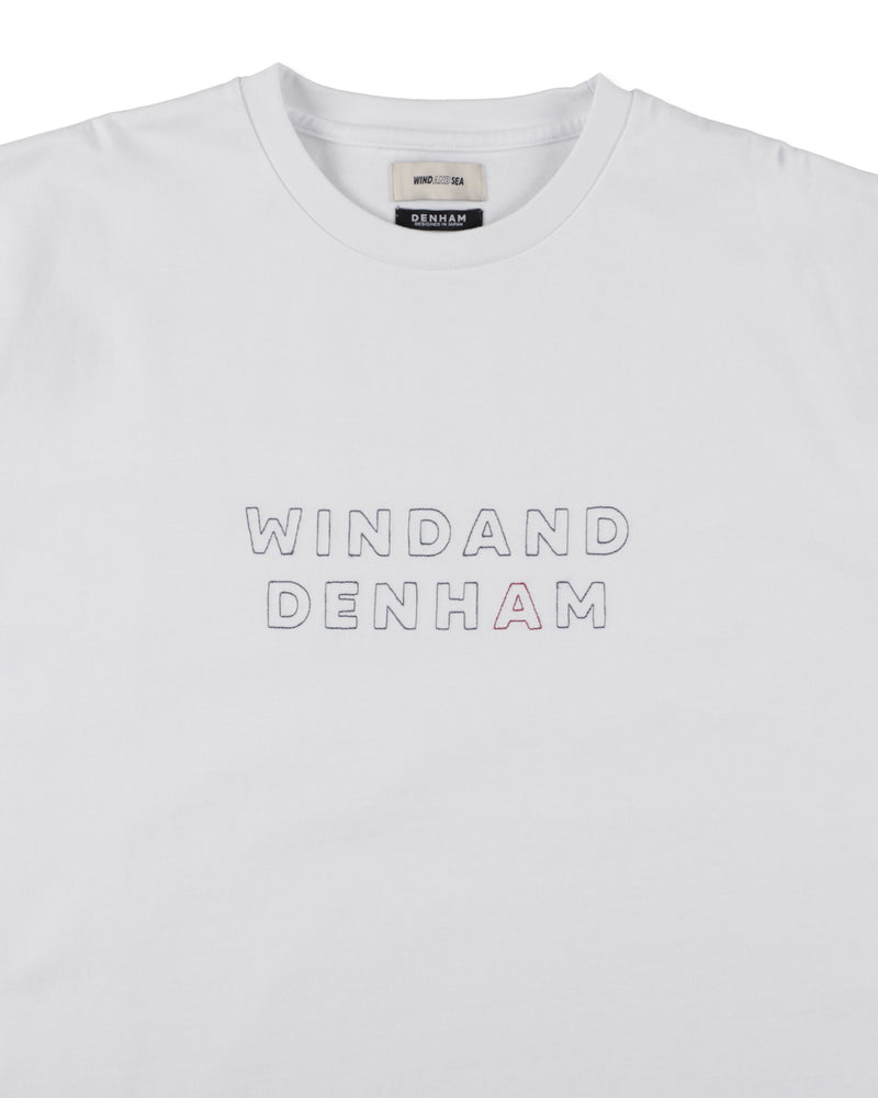 DENHAM x WDS STRIPE PACHWORK SCISSORS TEE