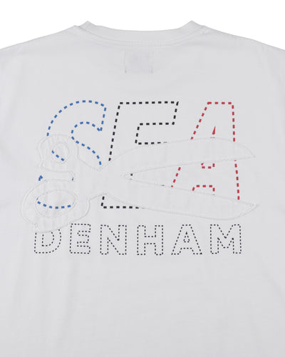 DENHAM x WDS STRIPE PACHWORK SCISSORS TEE