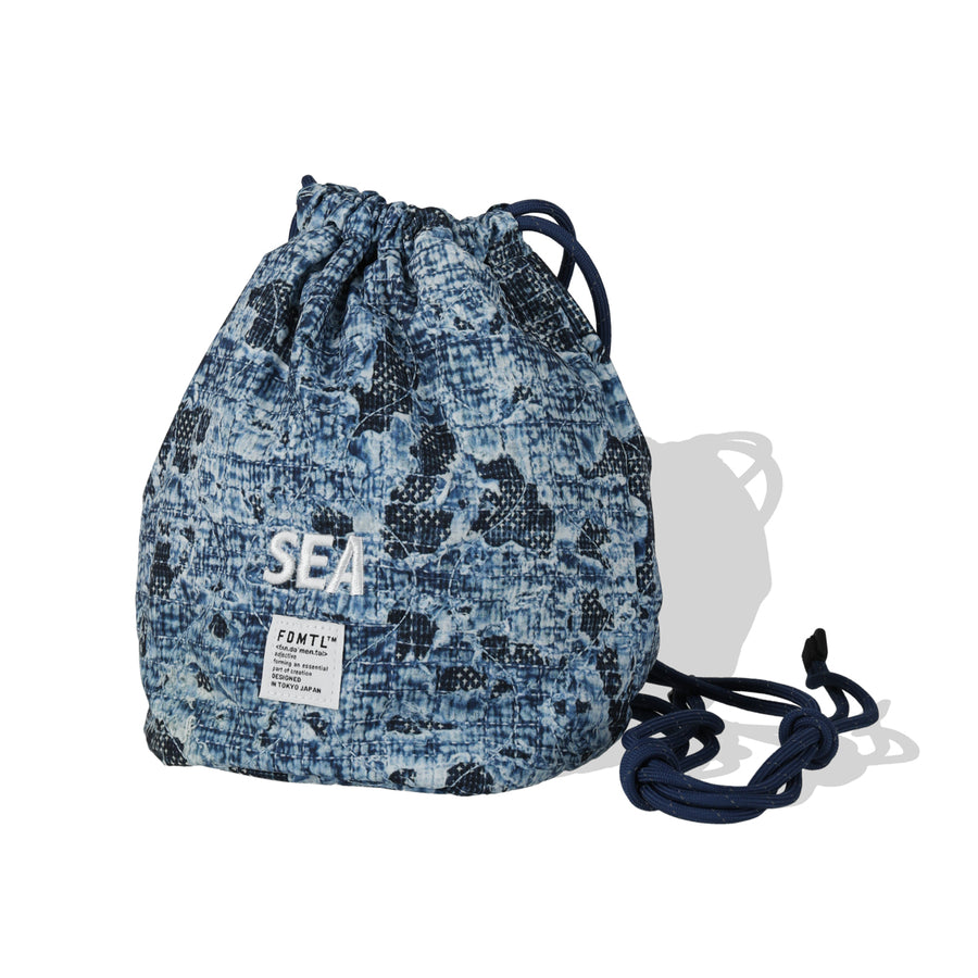 FDMTL x WDS Printed Boro DRAWING BAG / INDIGO