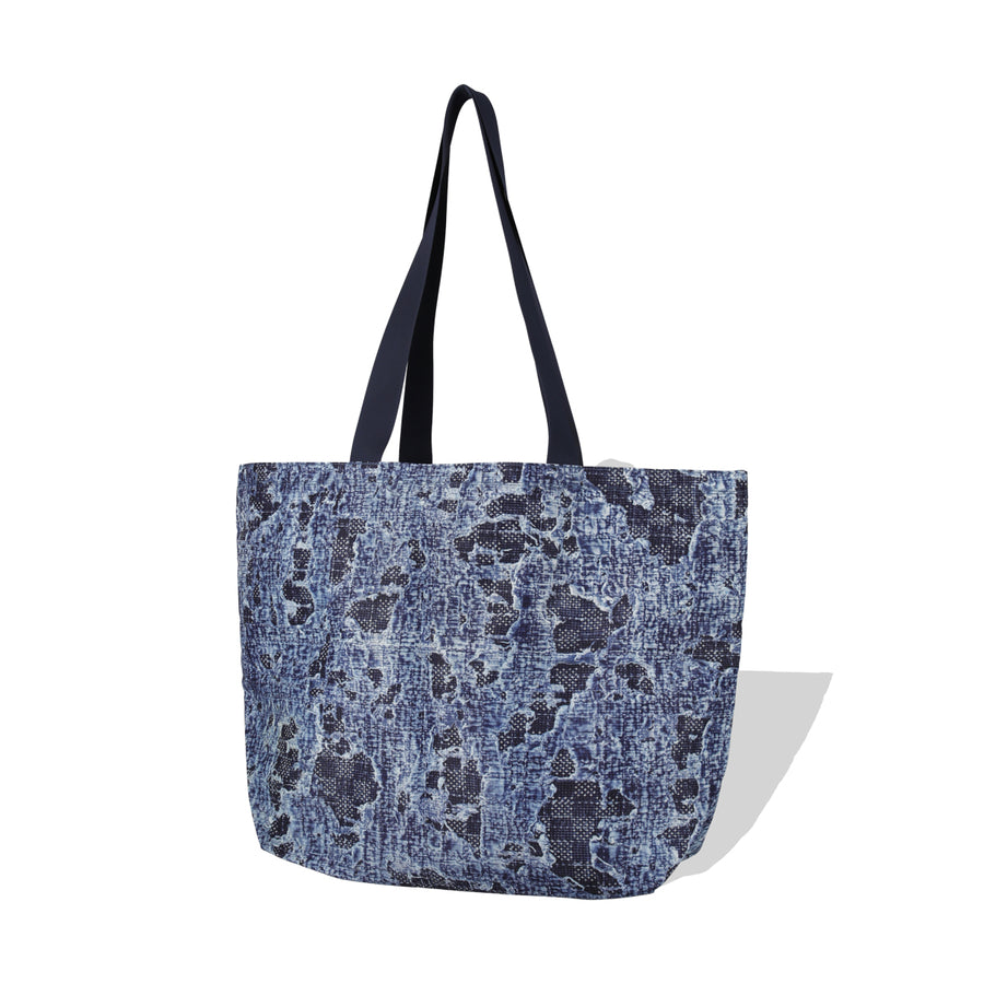 FDMTL x WDS Printed Boro BIG TOTE BAG / INDIGO