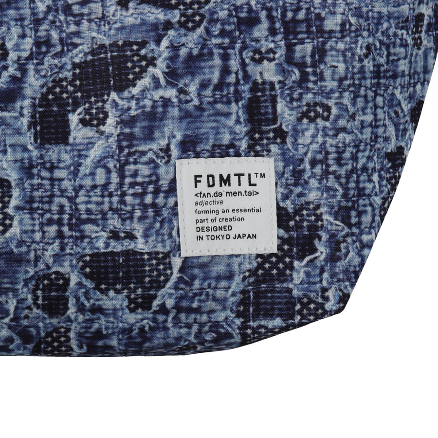 FDMTL x WDS Printed Boro BIG TOTE BAG / INDIGO