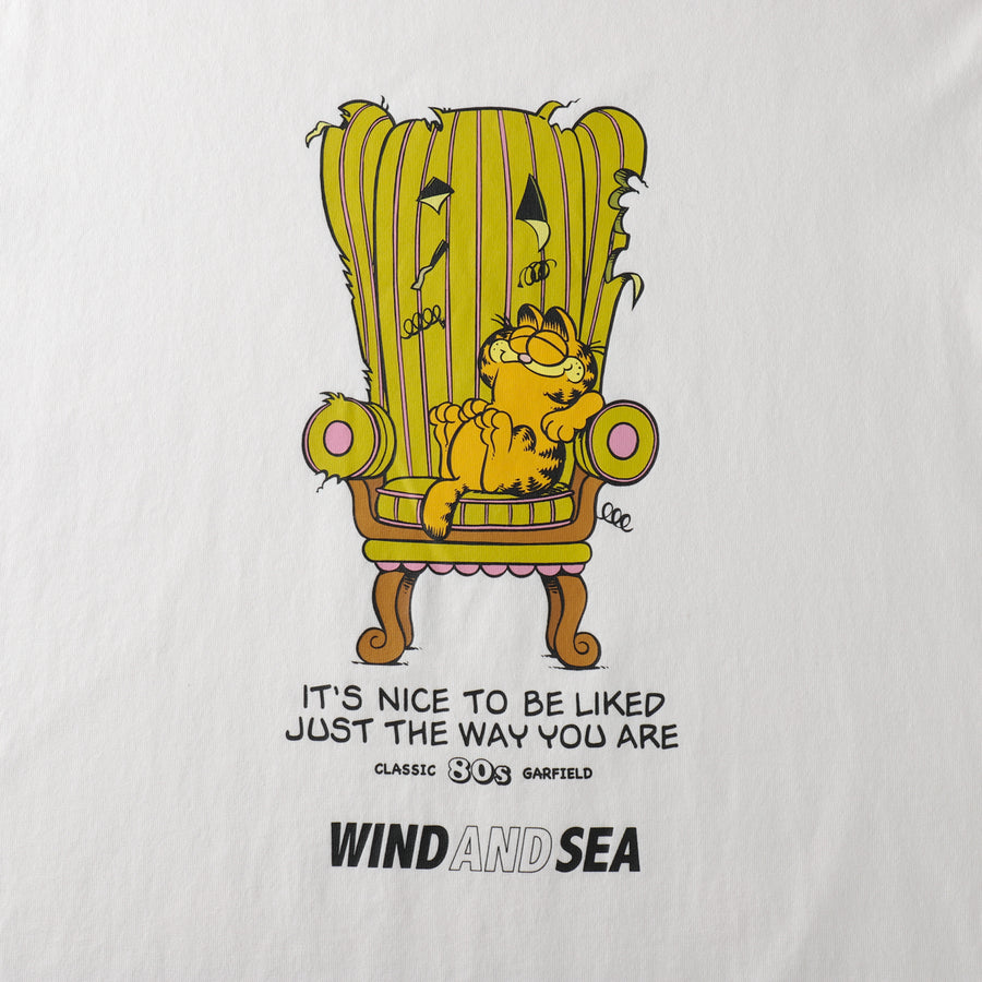 Wind And Sea GARFIELD × WDS S/S TEE WH L - dzhistory.com