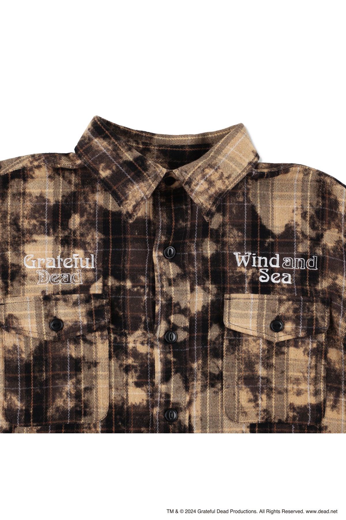 Grateful Dead x WDS Dameged Heavy Plaid Shirt