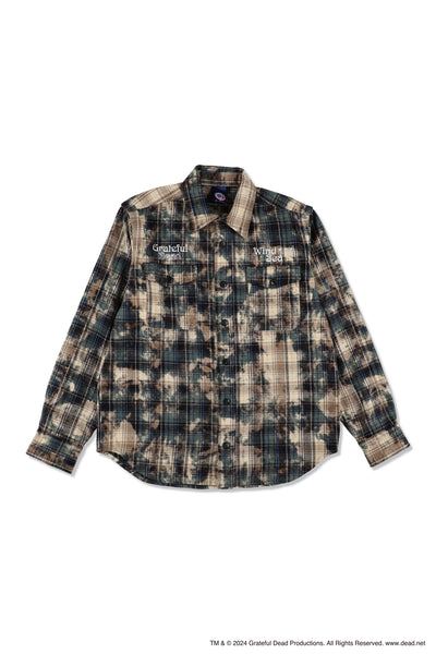 Grateful Dead x WDS Dameged Heavy Plaid Shirt