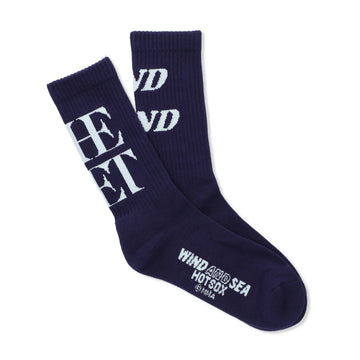 THE MET x HOT SOX x WDS Logo Socks / DARK_NAVY