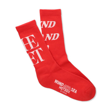 THE MET x HOT SOX x WDS Logo Socks / RED