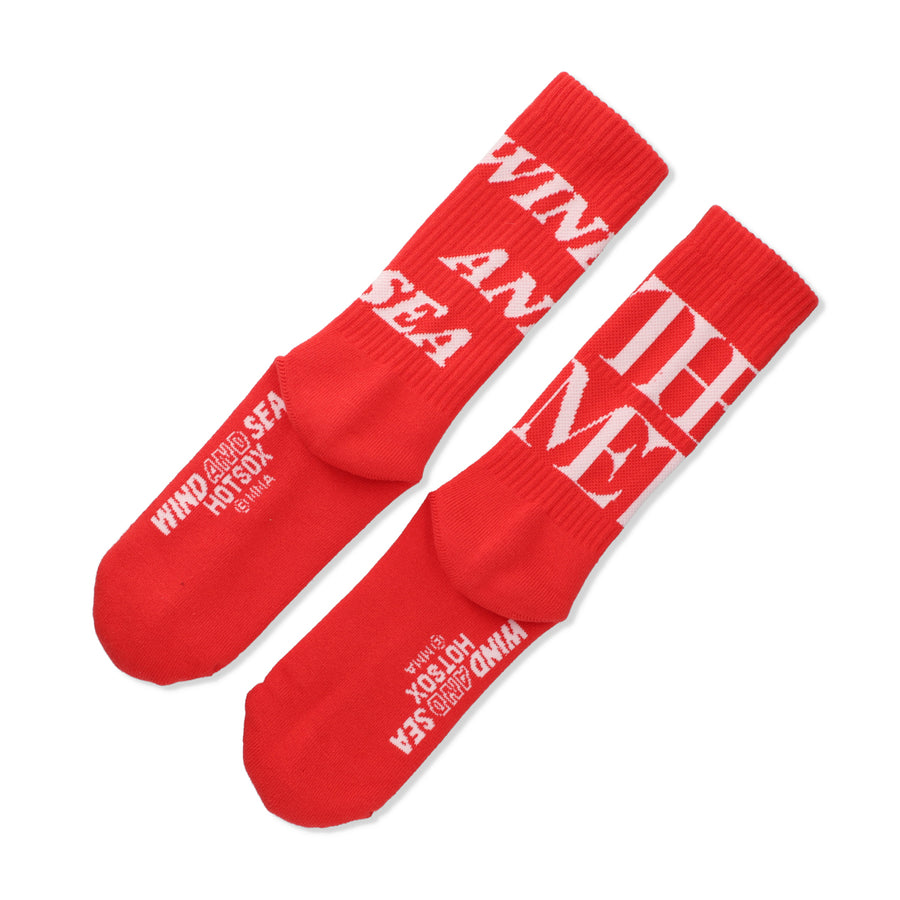 THE MET x HOT SOX x WDS Logo Socks / RED