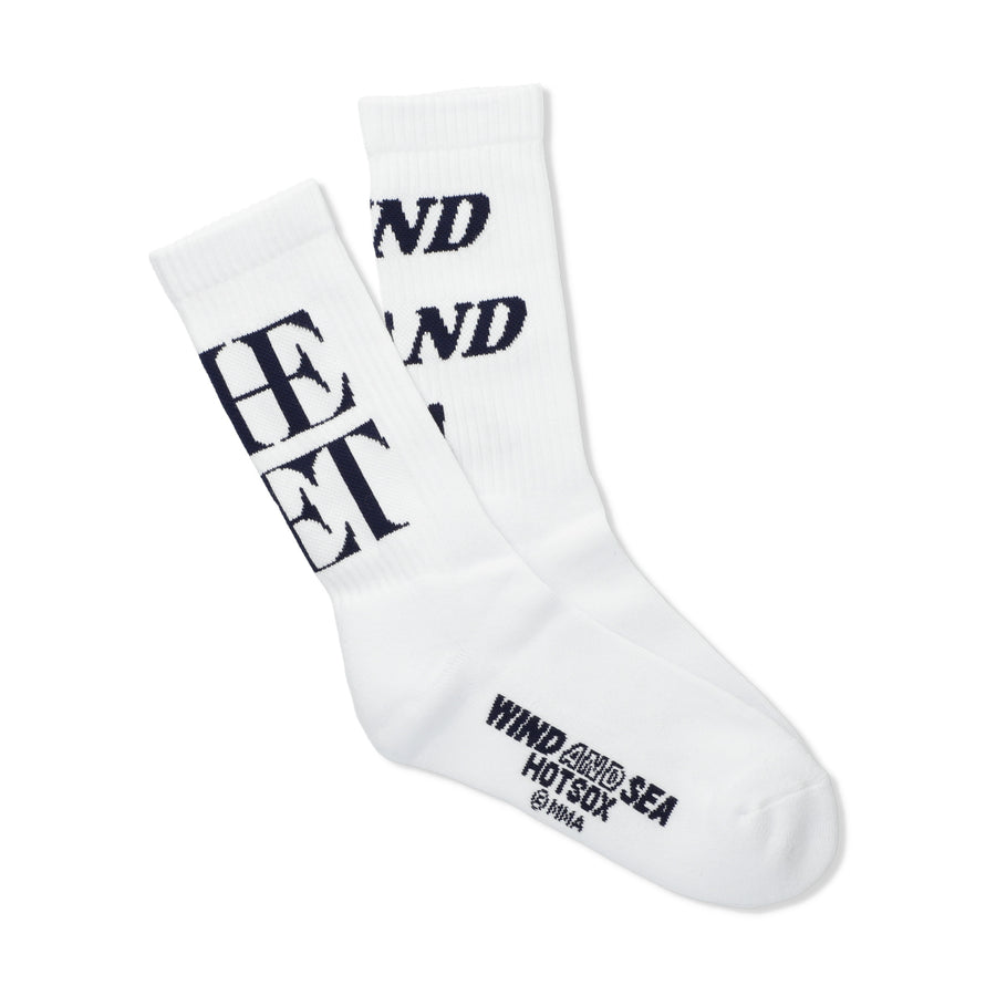 THE MET x HOT SOX x WDS Logo Socks / WHITE