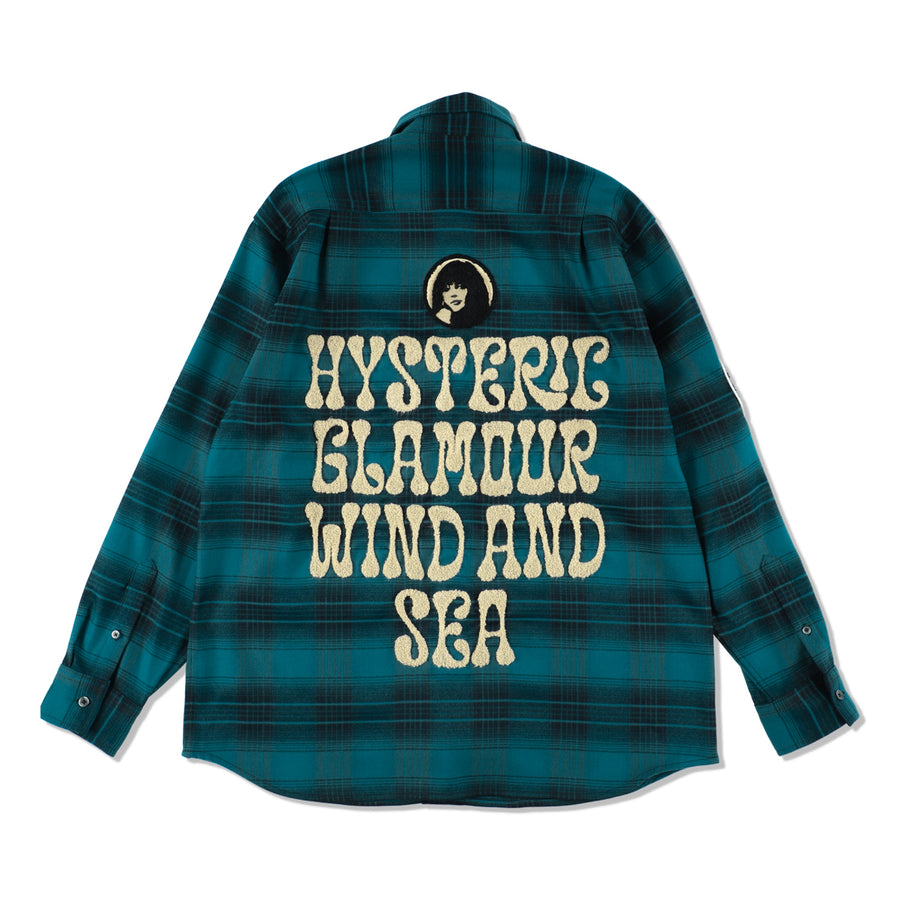 HYSTERIC GLAMOUR X WDS CHECK SHIRT / RED