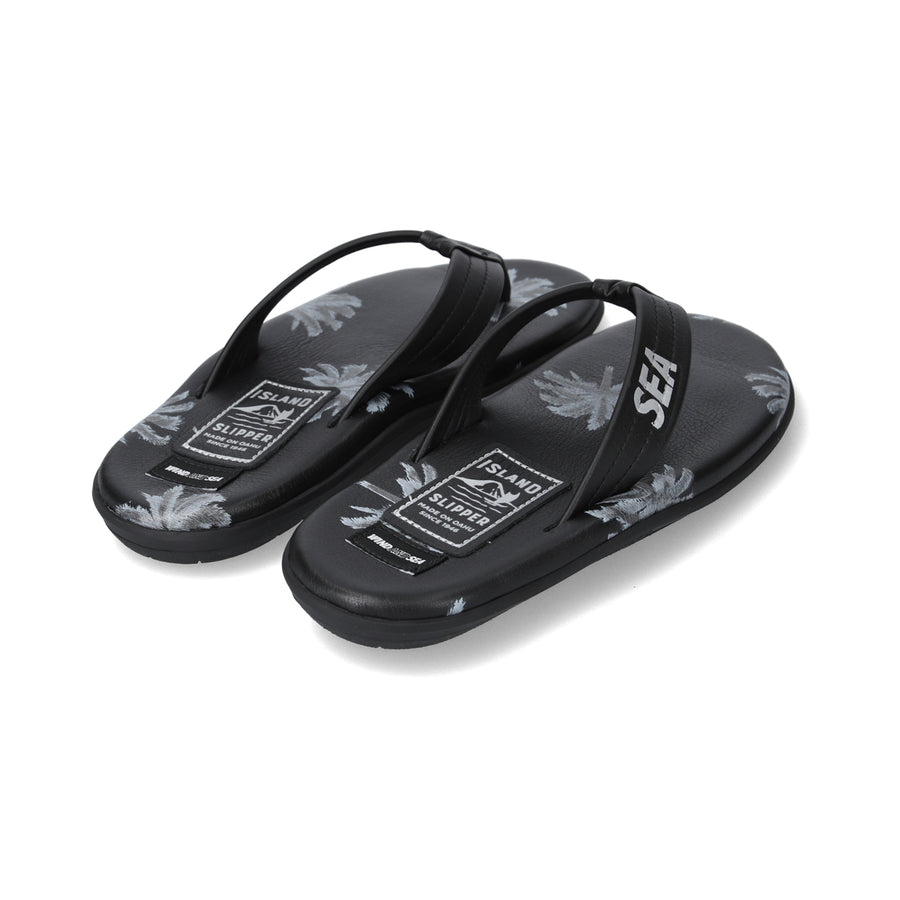 ISLAND SLIPPER x WDS PB202 LEATHER SANDAL / BLACK