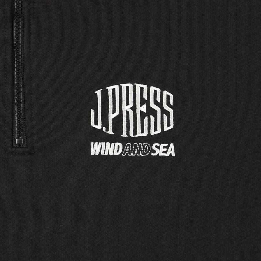 J.PRESS ORIGINALS x WDS HALF ZIP SWEAT / BLACK
