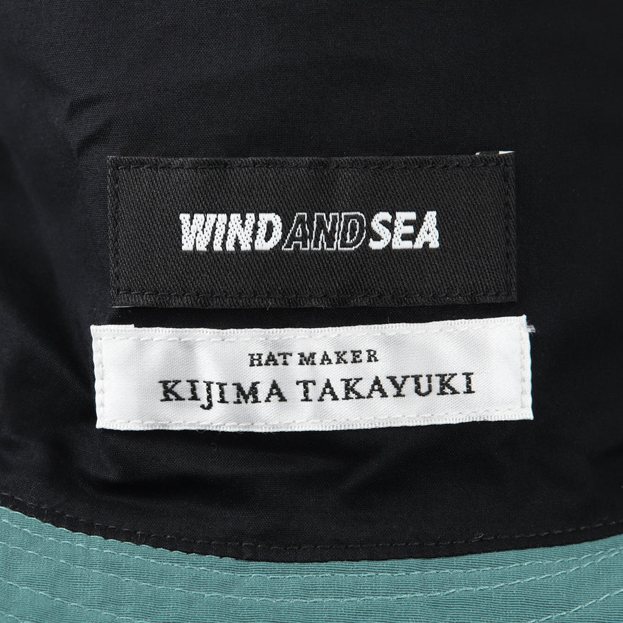 KIJIMA TAKAYUKI x WDS Fishnet Recycled Nylon Bucket Hat / GREEN