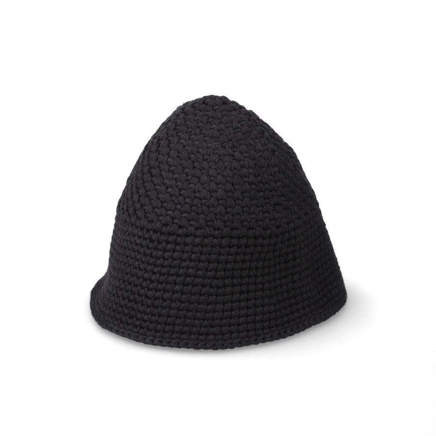 KIJIMA TAKAYUKI x WDS Fishnet Recycled Hand Knit Sailor Hat / BLACK