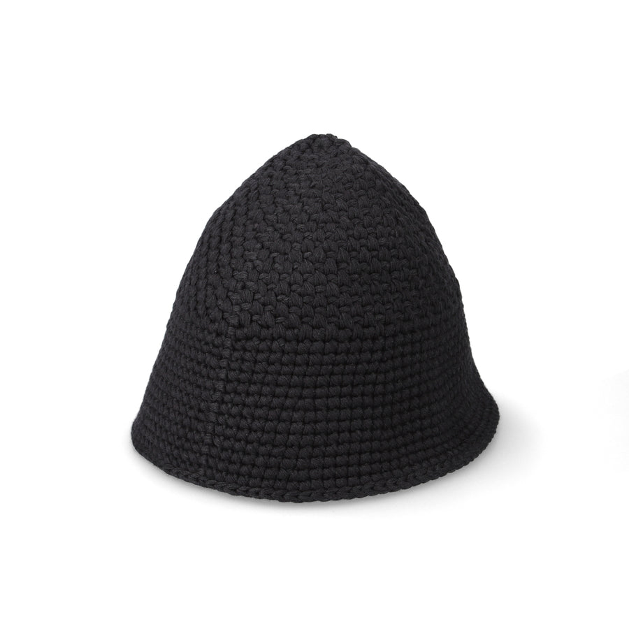 KIJIMA TAKAYUKI x WDS Fishnet Recycled Hand Knit Sailor Hat / BLACK