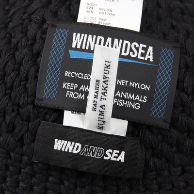 KIJIMA TAKAYUKI x WDS Fishnet Recycled Hand Knit Sailor Hat