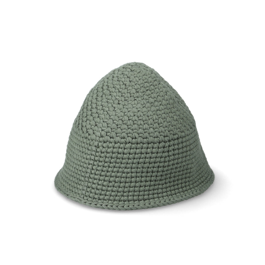 KIJIMA TAKAYUKI x WDS Fishnet Recycled Hand Knit Sailor Hat / GREEN