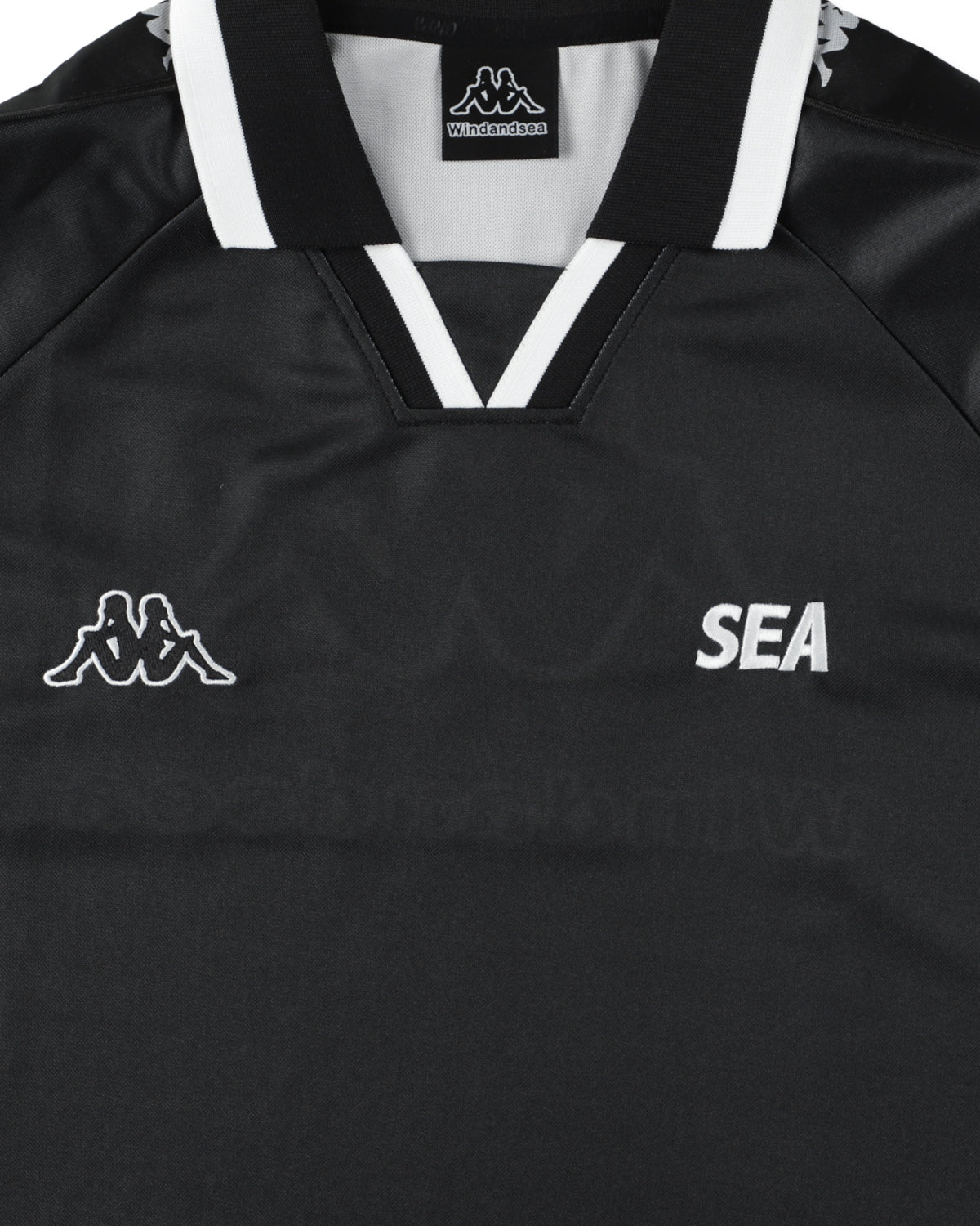 R*様 KAPPA x WDS GAME S/S SHIRT Black S KAPPA x WDS GAME S/S SHIRT – WIND AND SEA