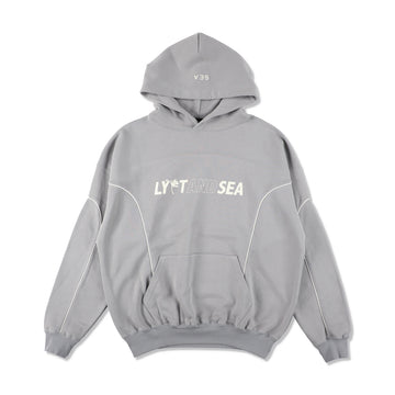 LYFT x WDS PIPING HOODED SWEAT SHIRT / GRAY