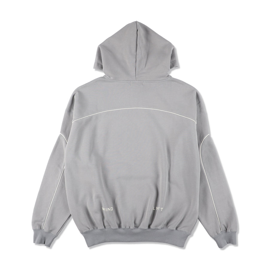 LYFT x WDS PIPING HOODED SWEAT SHIRT / GRAY