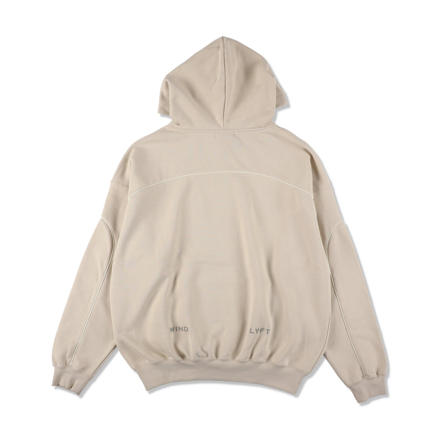 LYFT x WDS PIPING HOODED SWEAT SHIRT / IVORY