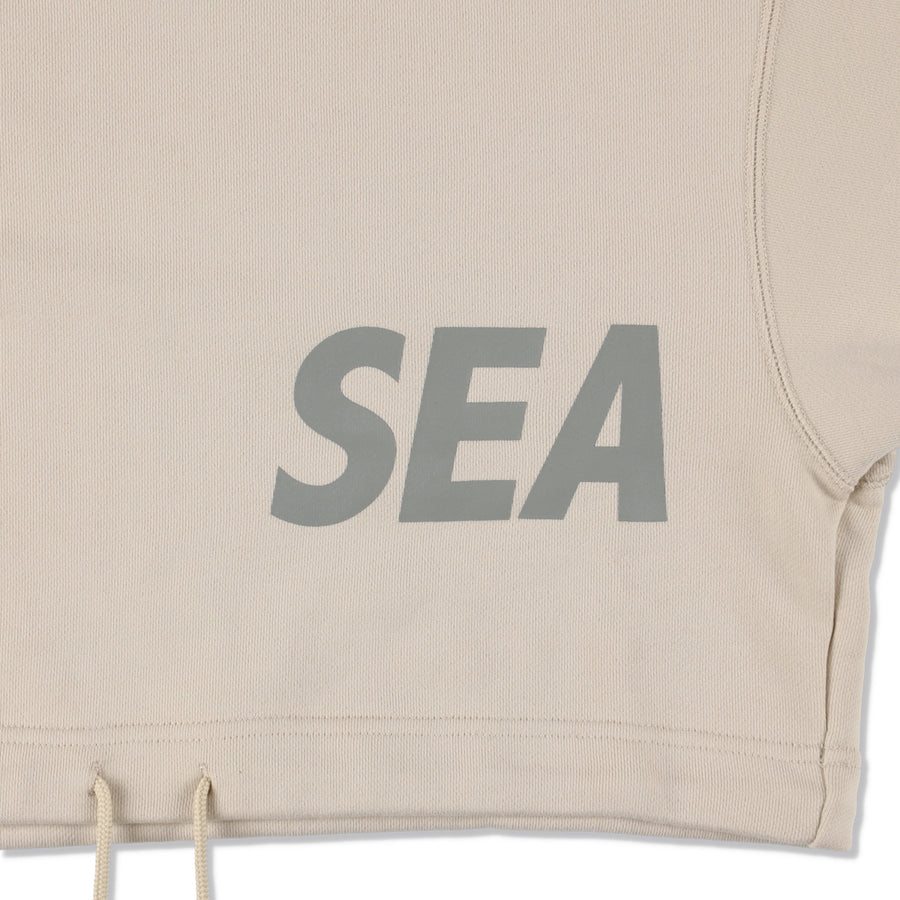 LYFT x WDS LYFT AND SEA DRAWSTRINGS HOODED SWEAT SHIRT (Female) / IVORY