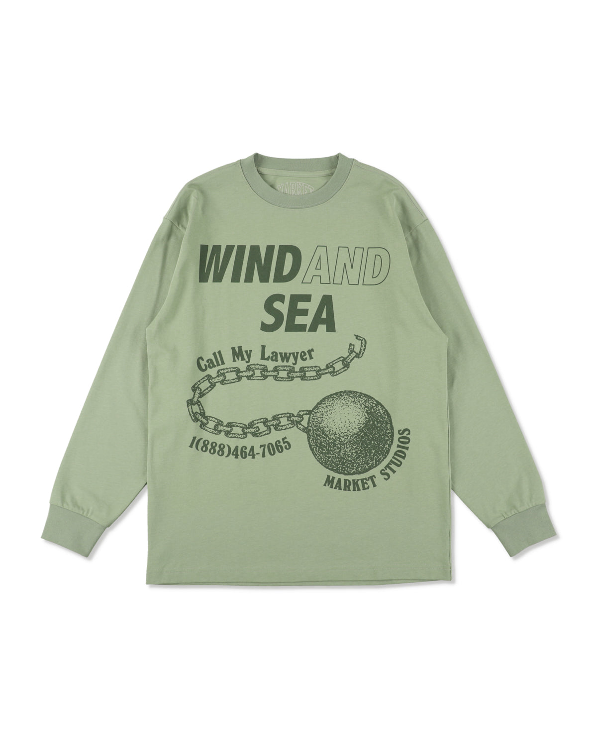 MARKET x WDS CALL MY LAWER L/S TEE – WIND AND SEA