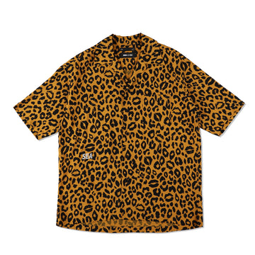 MINEDENIM x WDS Lips Leopard Print Open Collar SH / BRT