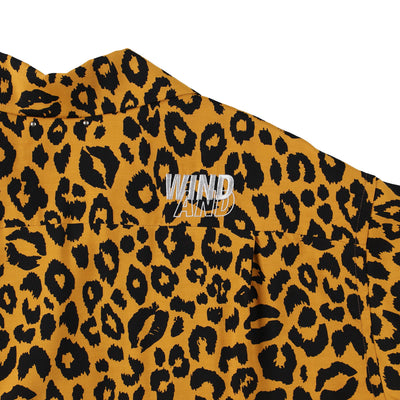 MINEDENIM x WDS Lips Leopard Print Open Collar SH