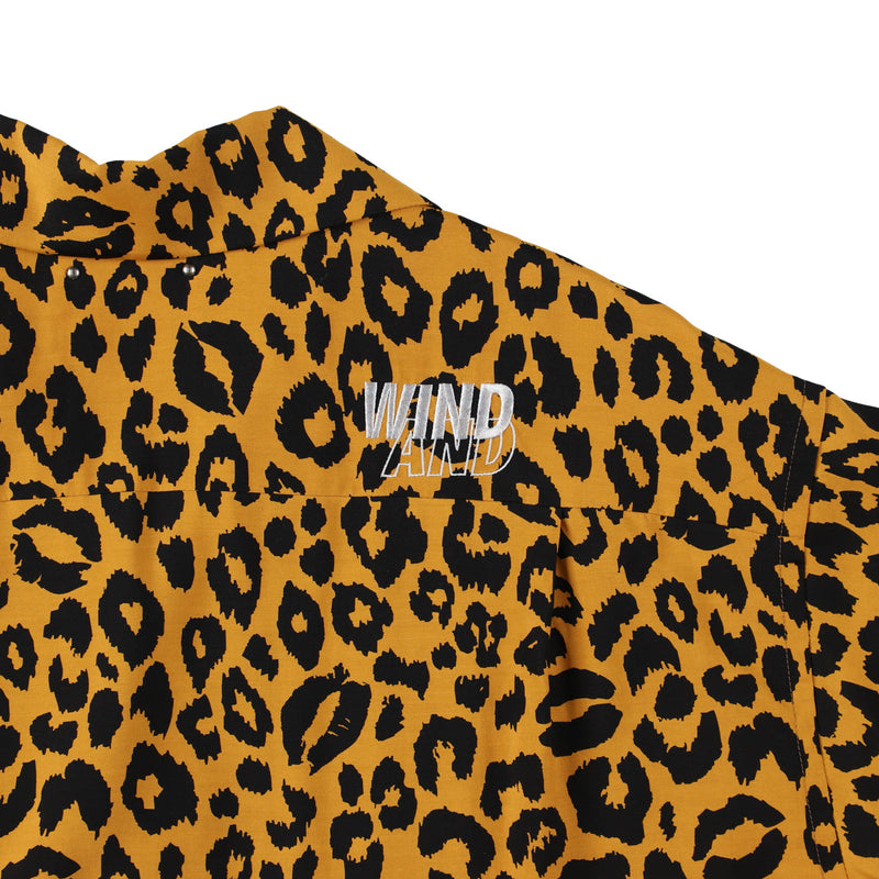 MINEDENIM x WDS Lips Leopard Print Open Collar SH