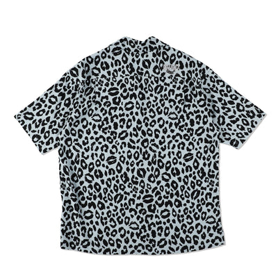 MINEDENIM x WDS Lips Leopard Print Open Collar SH