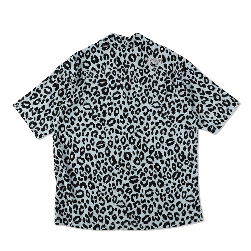 MINEDENIM x WDS Lips Leopard Print Open Collar SH