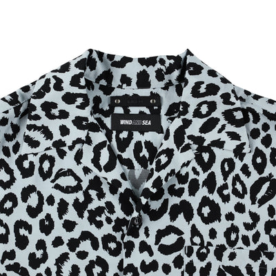 MINEDENIM x WDS Lips Leopard Print Open Collar SH