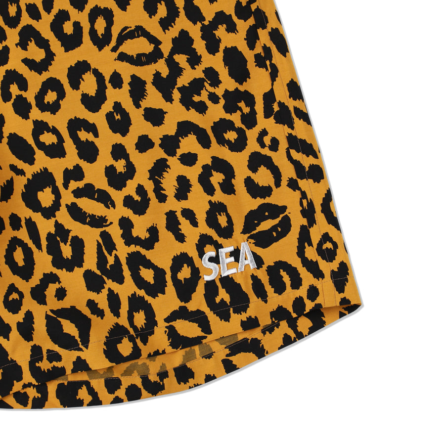 MINEDENIM x WDS Lips Leopard Print Easy Shorts / BRT