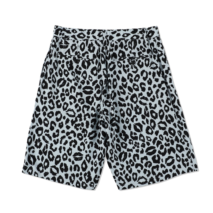 MINEDENIM x WDS Lips Leopard Print Easy Shorts / LGR