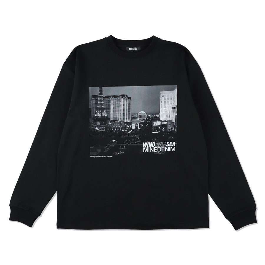 MINEDENIM x WDS Photo L/S Tee / BLK